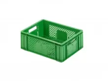 [PB64-1] Plastic crate / green / 40 x 30 x 14.2 cm / 1 piece