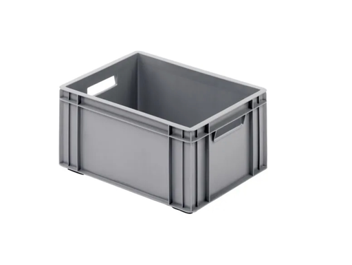 [PB64-8] Plastic crate / gray / 40 x 30 x 19.3 cm / 1 piece