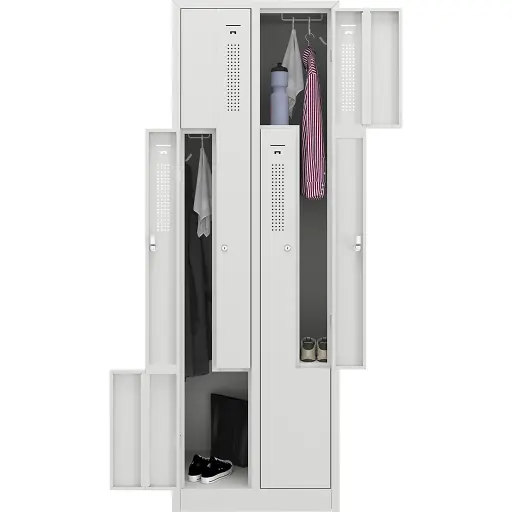 [PB49-1] Umkleideschrank/Spind mit Z-Innenteilung / 2 Personen