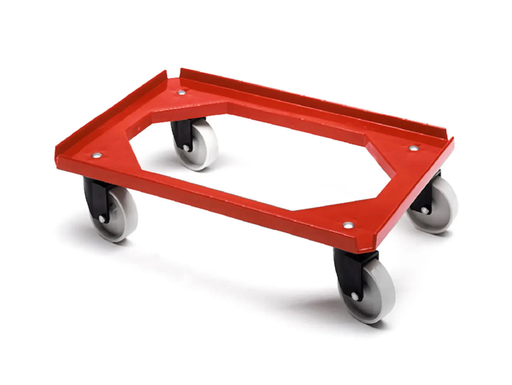 [PB64-7] Transport trolley / 4 swivel wheels / perfect for E2 crates / 1 piece