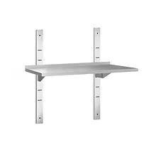 [PROB-79-5] Edelstahlwandregal mit 1 Etage (80 x 30 x 4 cm)
