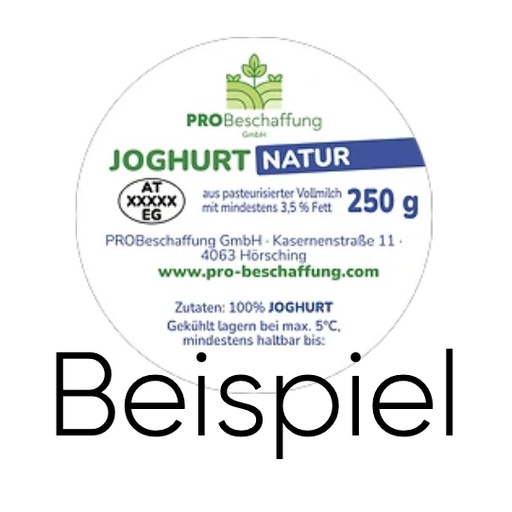 [PB25-53] Labels on roll / round / 6 cm / 30.000 pieces