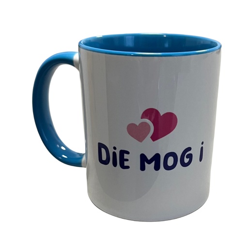 [PB71-1] Tasse mit beidseitigem Druck / weiß-blau / 500 Stück