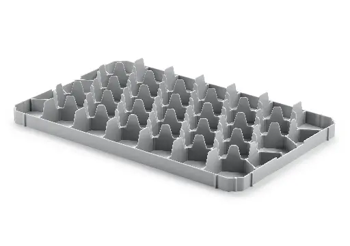 [PB64-15] Shelf insert / light gray / for 33 units / 564 x 365 x 55 mm / 77 x 77 mm / 100 pieces