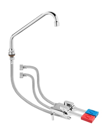 [PB80-2] Faucet with foot pedal / cold and hot water