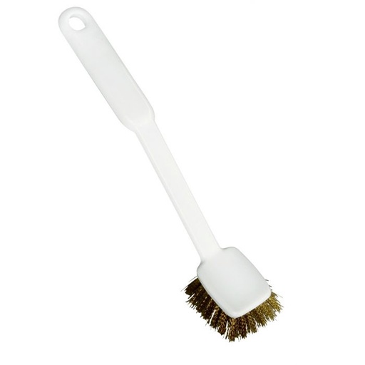 [PB36-44] Pot scraper / square / with brass wire / Ø 0.18 mm / 255 mm long / medium / white