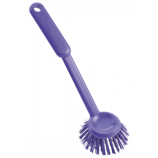 [PB36-12lila-fc] Dishwashing brush / round / Ø 0.35 mm / 255 mm long / medium / purple