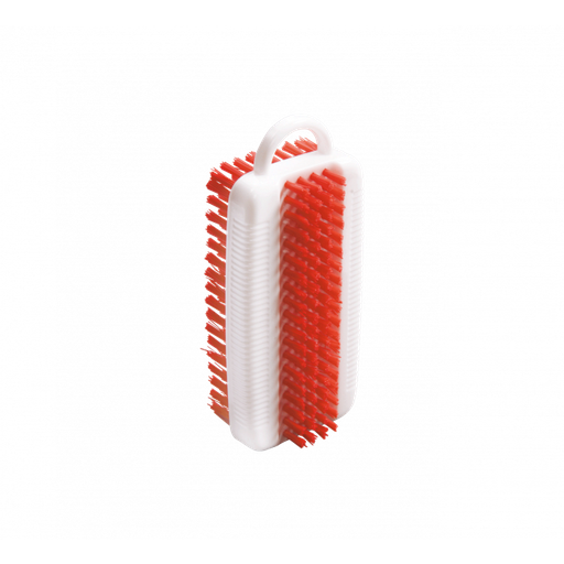[PB36-14rot] Nailbrush/washing brush / double-sided / Ø 0.35 mm / 110 mm long / medium hard / red