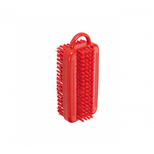 [PB36-14rot-fc] Nailbrush/washing brush / double-sided / Ø 0.35 mm / 110 mm long / medium hard / red-fc