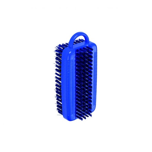 [PB36-14blau-fc] Nailbrush/washing brush / double-sided / Ø 0.35 mm / 110 mm long / medium hard / blue-fc