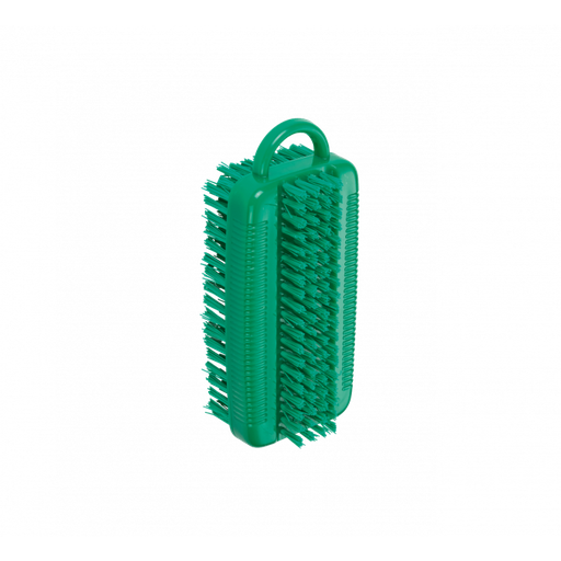 [PB36-14grün-fc] Nailbrush/washing brush / double-sided / Ø 0.35 mm / 110 mm long / medium hard / green-fc