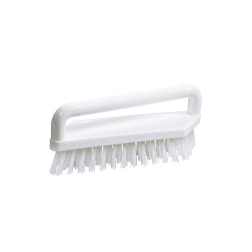[PB36-52weiß] Scrubbing brush with handle / Ø 0.50 mm / 180 mm long / hard / white
