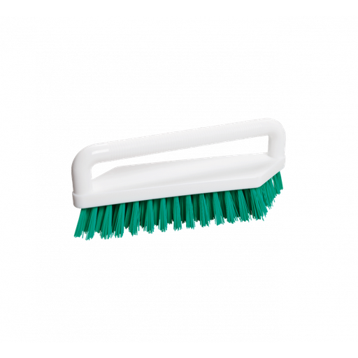 [PB36-52grün] Scrubbing brush with handle / Ø 0.50 mm / 180 mm long / hard / green