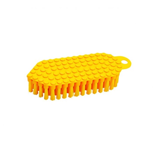[PB36-53gelb-fc] Scrubbing brush flexible / Ø 0.35 mm / 190 mm long / medium / yellow-fc