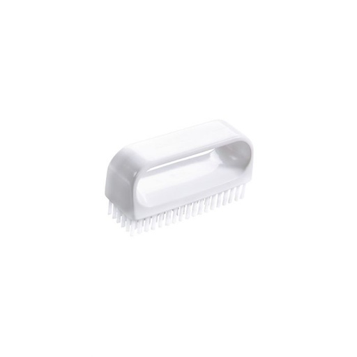 [PB36-63weiß] Nailbrush/washing brush with handle / Ø 0.35 mm / 90 mm long / medium / white
