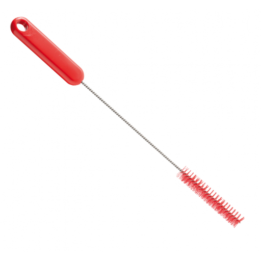 [PB36-65rot-fc] Pipe brush / stainless steel wire / Ø 0.35 mm / 305 mm long / hard / red-fc