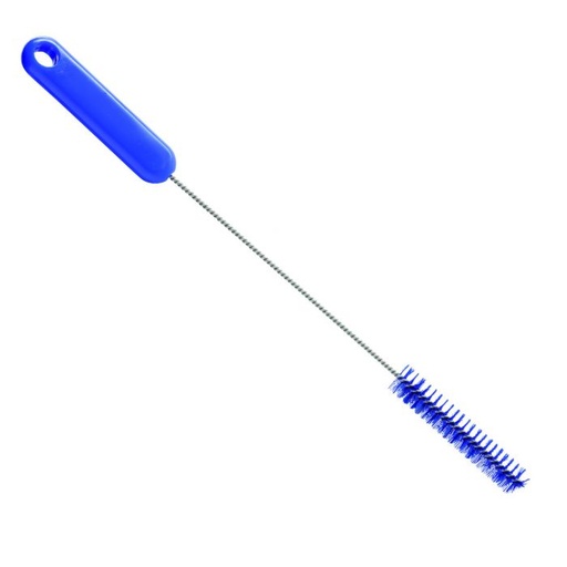 [PB36-65blau-fc] Pipe brush / stainless steel wire / Ø 0.35 mm / 305 mm long / hard / blue-fc