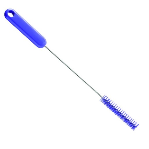 [PB36-65lila-fc] Pipe brush / stainless steel wire / Ø 0.35 mm / 305 mm long / hard / blue-fc