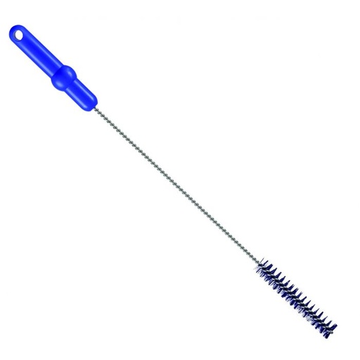 [PB36-74blau-fc] Pipe brush / stainless steel wire / Ø 0.50 mm / 500 mm long / hard / blue-fc
