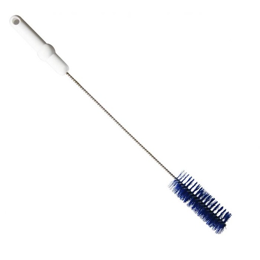 [PB36-75blau] Rohrbürste / Edelstahldraht / Ø 0,50 mm / 500 mm lang / mittel / blau