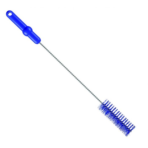[PB36-75blau-fc] Rohrbürste / Edelstahldraht / Ø 0,50 mm / 500 mm lang / mittel /blau-fc