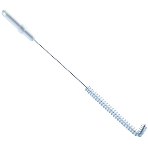 [PB36-76] Rohrbürste L-Form / Edelstahldraht / Ø 0,35 mm / 570 mm lang / mittel / weiß  