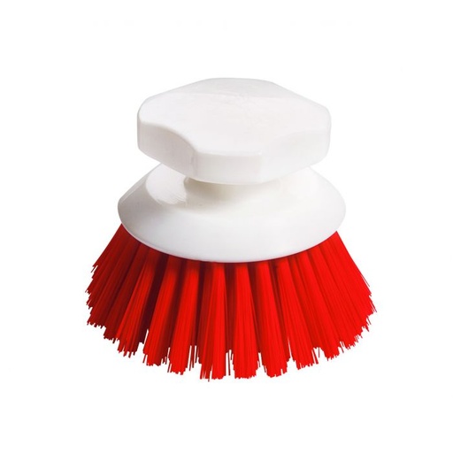 [PB36-90rot] Knopfbürste / Ø 0,50 mm / Ø 120 mm breit / hart / rot