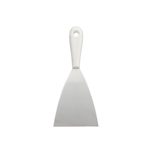 [PB36-100] Spachtel Edelstahl / Kunststoffgriff / 220 mm lang / breit / weiß 