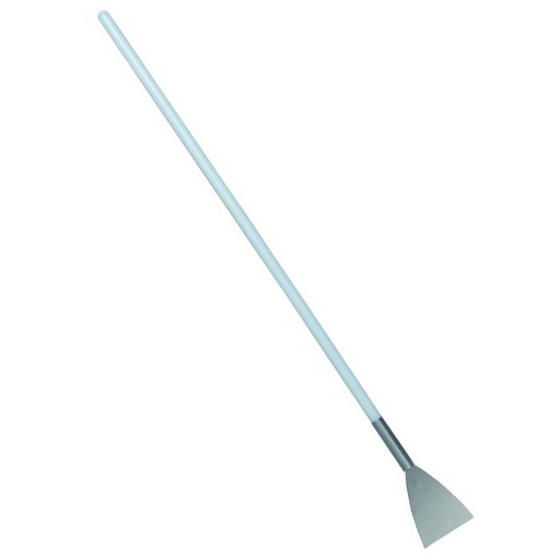 [PB36-101] Spachtel mit langem Stiel / Edelstahl / Kunststoffgriff / 1130 mm lang / grau