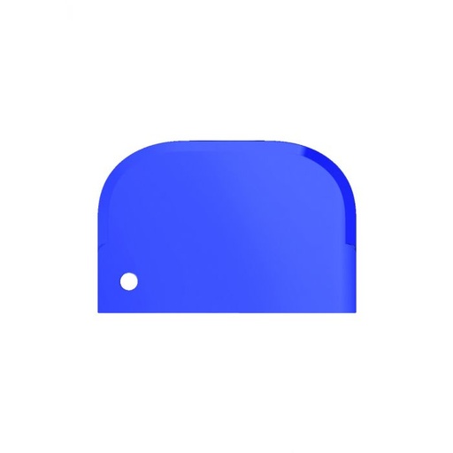 [PB36-25blau] Scraper / small / flexible / 150 x 100 mm / blue