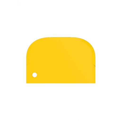 [PB36-25gelb] Scraper / small / flexible / 150 x 100 mm / yellow
