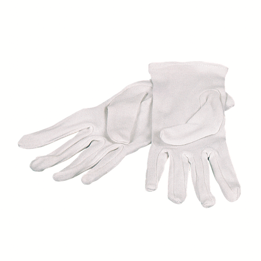 [PB40-51] Baumwoll-Trikothandschuh / atmungsaktiv / weiß / 1 Packung / 12 Paar 