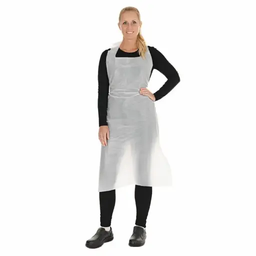 [PB40-80] Einwegschürzen / PE / lose verpackt / weiß / 75 x 140 cm / 20 µ / 1 Beutel / 100 Stück
