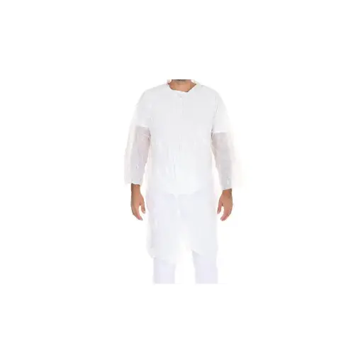 Besuchermantel / PE / mit Druckknöpfen  / 1 Packung / 10 Stück
