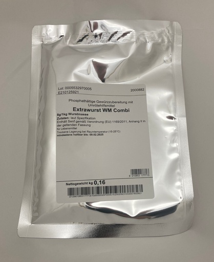 [PB2-3] Extrawurst WM Combi / 160 g in a flavor protection bag