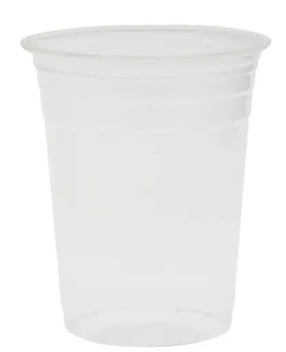 [PB84-17] R-PET Becher / kristallklar / 470 ml (0,4 l) / für Kaltanwendung / 1 Karton / 800 Stück