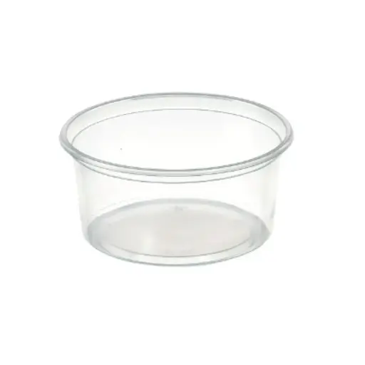 [PB84-24] PP-Schalen / rund / transparent / 250 ml / für Kaltanwendung, Heißabfüllung & Mikrowelle / 1 Karton / 1.000 Stück