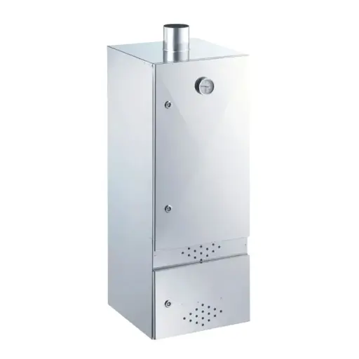 [PROB-73-21] Kalträucherschrank aus Edelstahl "Mini" mit 2 Türen, H 100 x B 39 x T 40 cm (für bis zu 10 Kg Räuchergut)