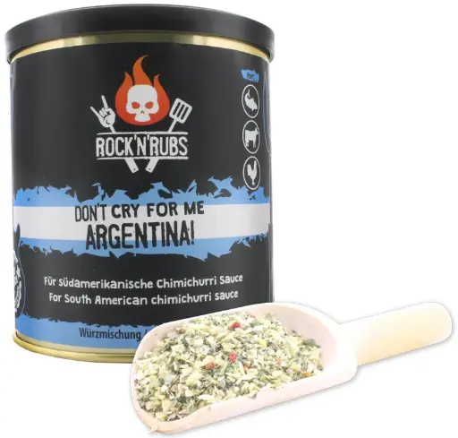 [PROB-73-65] Gewürzmischung "Rock´n´Rubs" - "DON´T CRY FOR ME ARGENTINA", 100 g