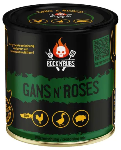 [PROB-73-81] "Rock´n´Rubs" - "GANS N´ROSES", 140 g  